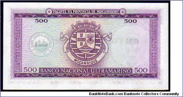Banknote from Mozambique year 1967