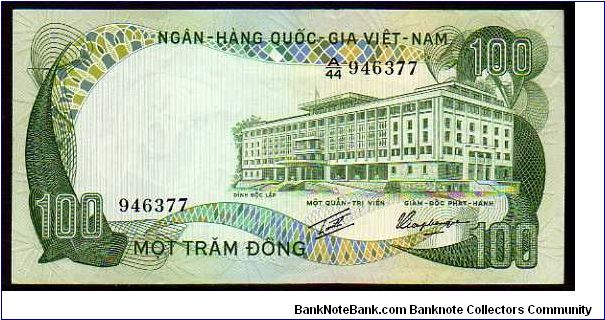 (Vietnam - South)

100 Dong
Pk 31a Banknote
