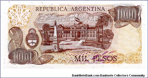 Banknote from Argentina year 1976