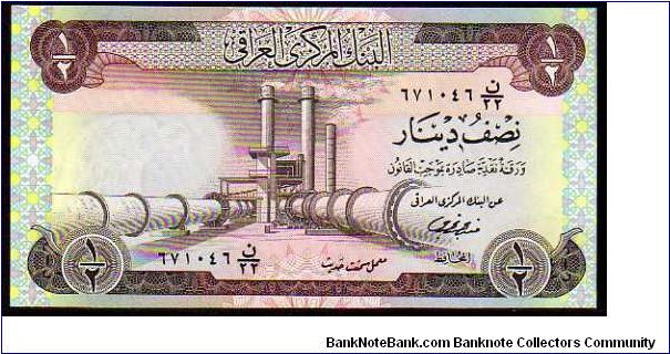 1/2 Dinar
Pk 62 Banknote