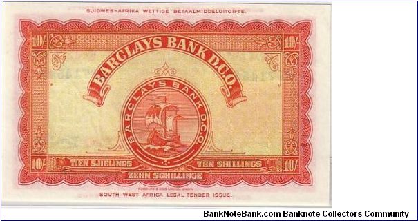 Banknote from Namibia year 1955