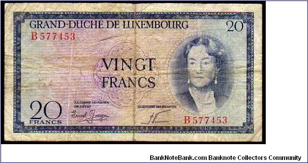 20 Francs
Pk 49 Banknote