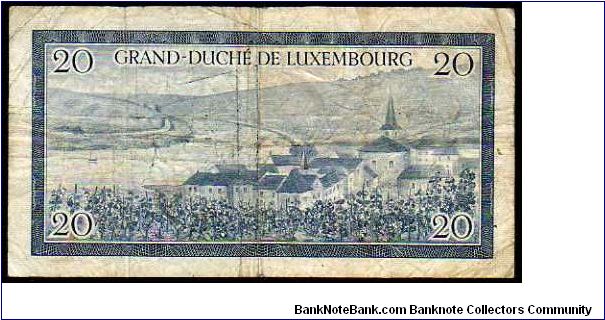 Banknote from Luxembourg year 1955