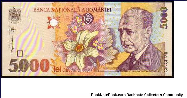 5000 Lei
Pk 107 Banknote
