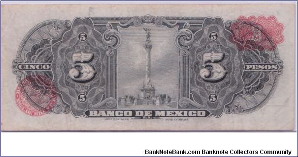 Banknote from Mexico year 1968