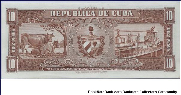 Banknote from Cuba year 1960