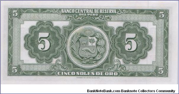 Banknote from Peru year 1968