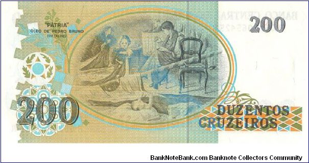 Banknote from Brazil year 1990