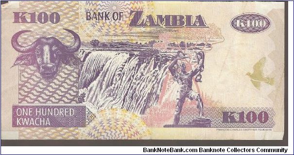 Banknote from Zambia year 1996