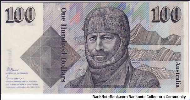 COMMONWEALTH OF AUSTRALI $100 Banknote