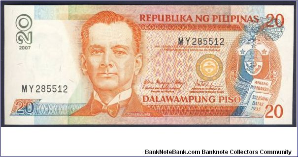 Philippines 20 Peso 2007 PNEW Banknote