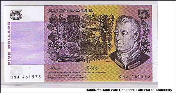 COMMONWEALTH OF AUSTRALIA-
$5 Banknote