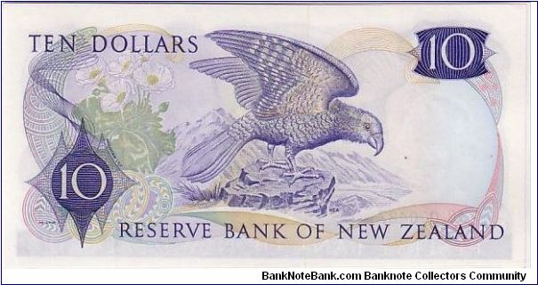 Banknote from New Zealand year 1972