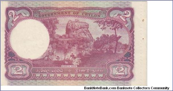 Banknote from Sri Lanka year 1945