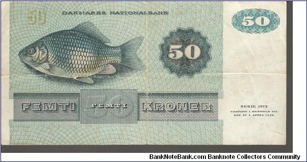 Banknote from Denmark year 1976