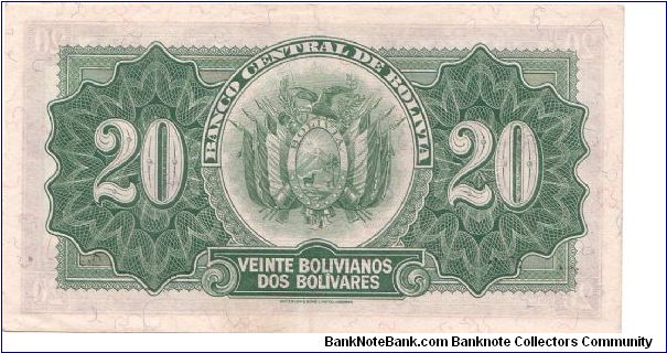 Banknote from Bolivia year 19928