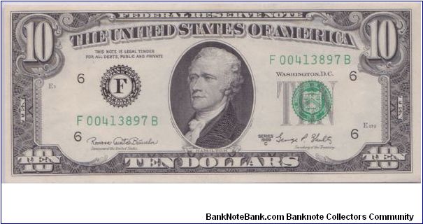 1969 C $10 ATLANTA FRN

*NICE AND CRISPY WITH RAZOR SHARP CORNERS* Banknote