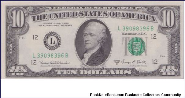 1969 C $10 SAN FRANCISCO FRN

*NICE AND CRISPY WITH RAZOR SHARP CORNERS* Banknote