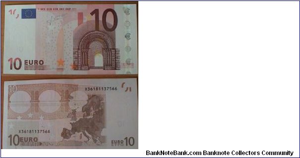 10 Euros. European Union. Banknote