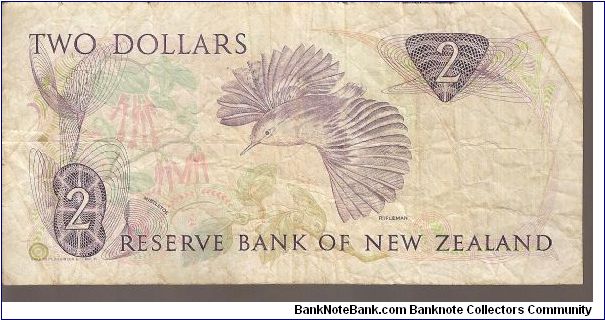 Banknote from New Zealand year 1981
