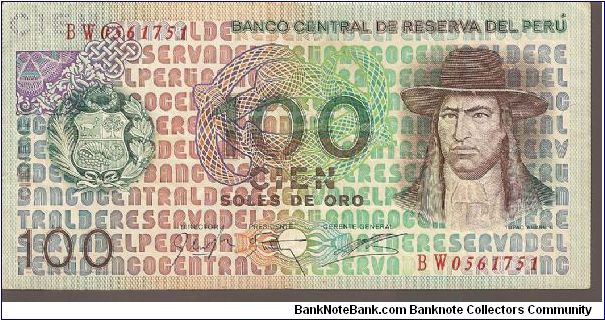 P114
100 Soles de Oro Banknote