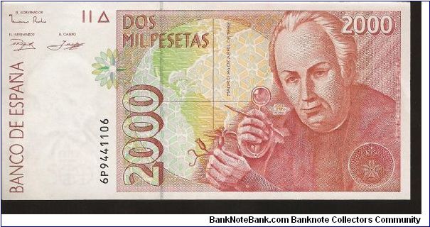 P164
2000 Pesetas Banknote