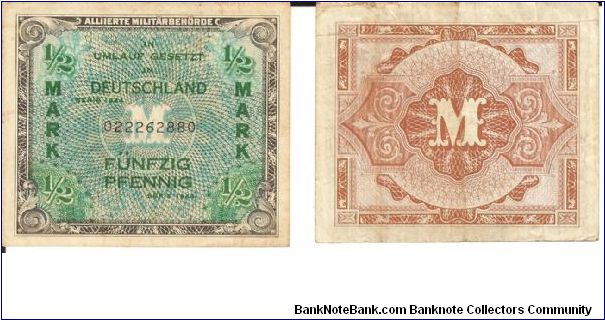 P191
1/2 Mark Banknote
