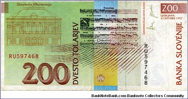 Banknote from Slovenia year 1997