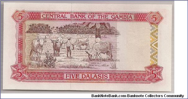 Banknote from Gambia year 1991
