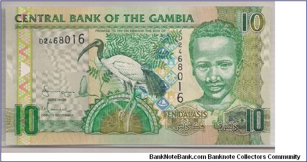 Gambia 10 Dalasis 2006 PNEW. Banknote