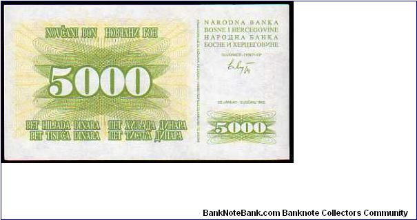 5000 Dinara__

Pk 16 Banknote