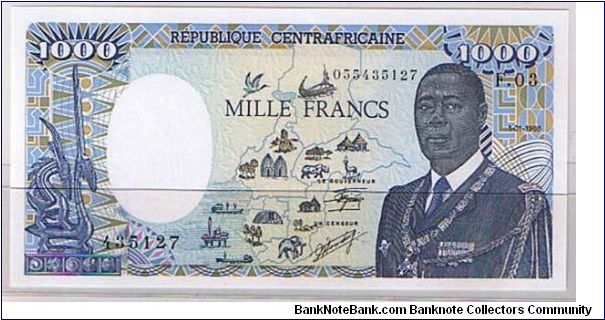CENTRAL AFRICAN REPULIC 1000 FRANCS Banknote