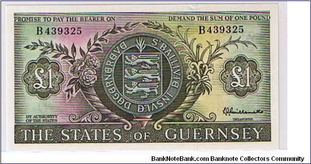 THE STATES OF GUERNSEY 1 POUND Banknote