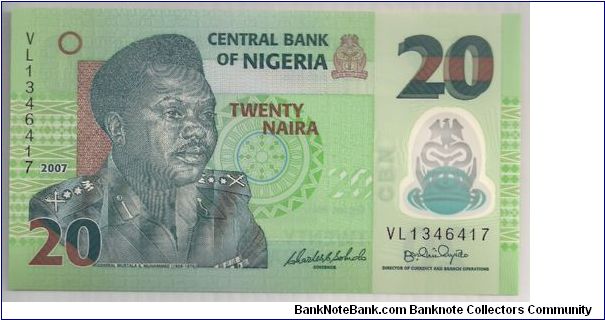 Nigeria 20 Naira 2007 PNEW. Banknote