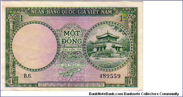 *VIETNAM-SOUTH*__

1 Dong__

pk# 1 a Banknote