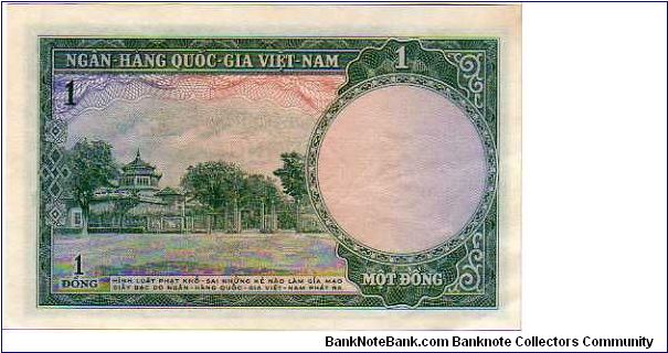 Banknote from Vietnam year 1956