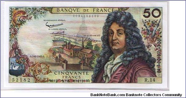 BANK OF FRANCE
 50 FRANCS Banknote