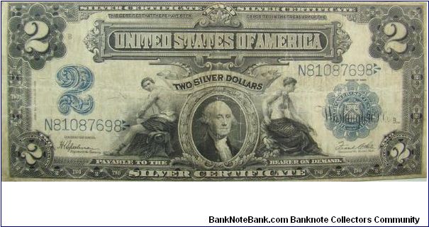 2 U.S. Dollars
Silver Certificate
Speelman/White Banknote