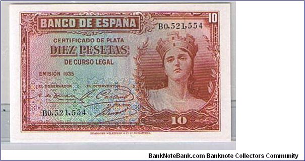 10 PESETAS Banknote
