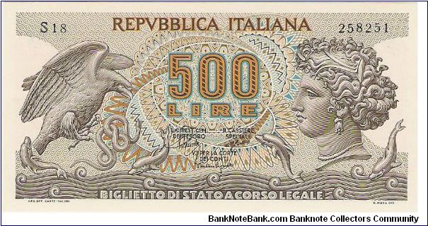 500 Lire 'Aretusa' Banknote
