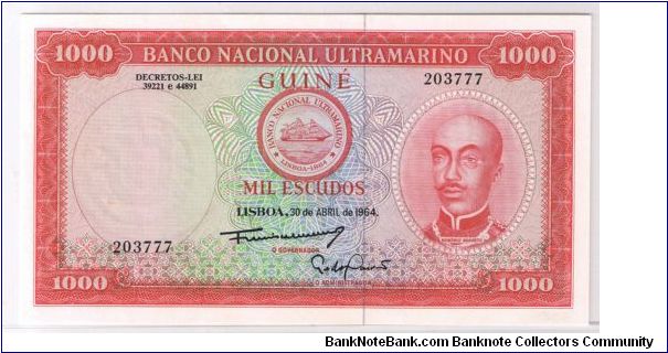 PORTUGAL-GUINE
1000 ESOUDOS Banknote