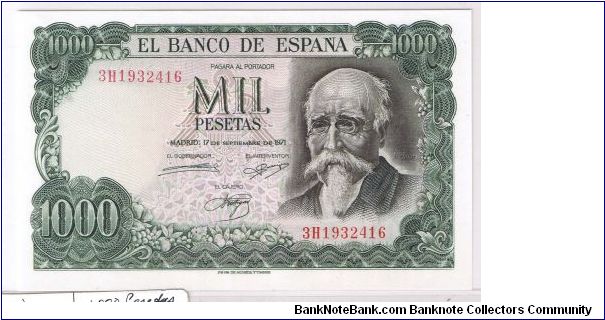 SPAIN 1000 PESETAS Banknote