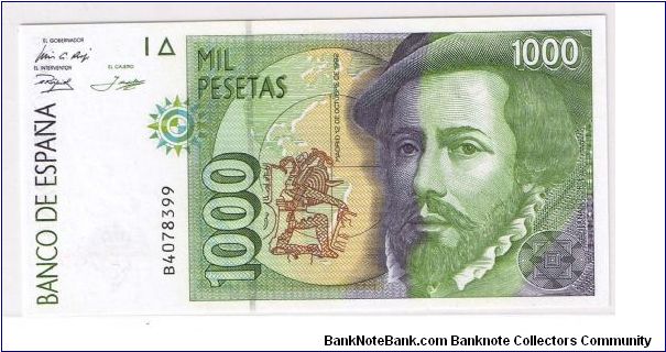 SPAIN -1000 PESETAS Banknote