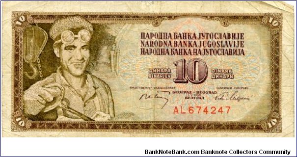 Socialist Federal Republic of Yugoslavia
10d
Arif Heralic  Foundery worker Banknote