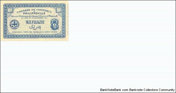 Banknote from Algeria year 1914