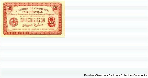 Banknote from Algeria year 1914