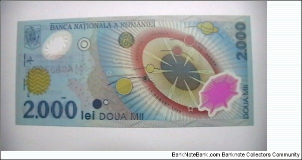Romania 2,000 Lei  Banknote