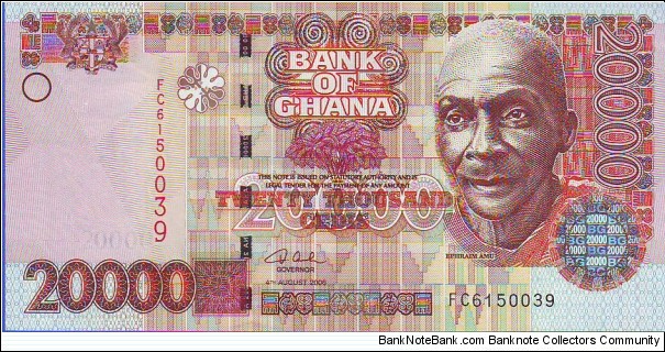  20000 Cedis Banknote