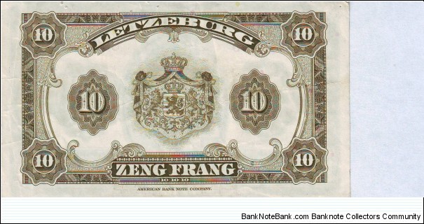 Banknote from Luxembourg year 1944