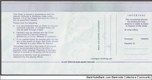 Banknote from Isle of Man year 2003